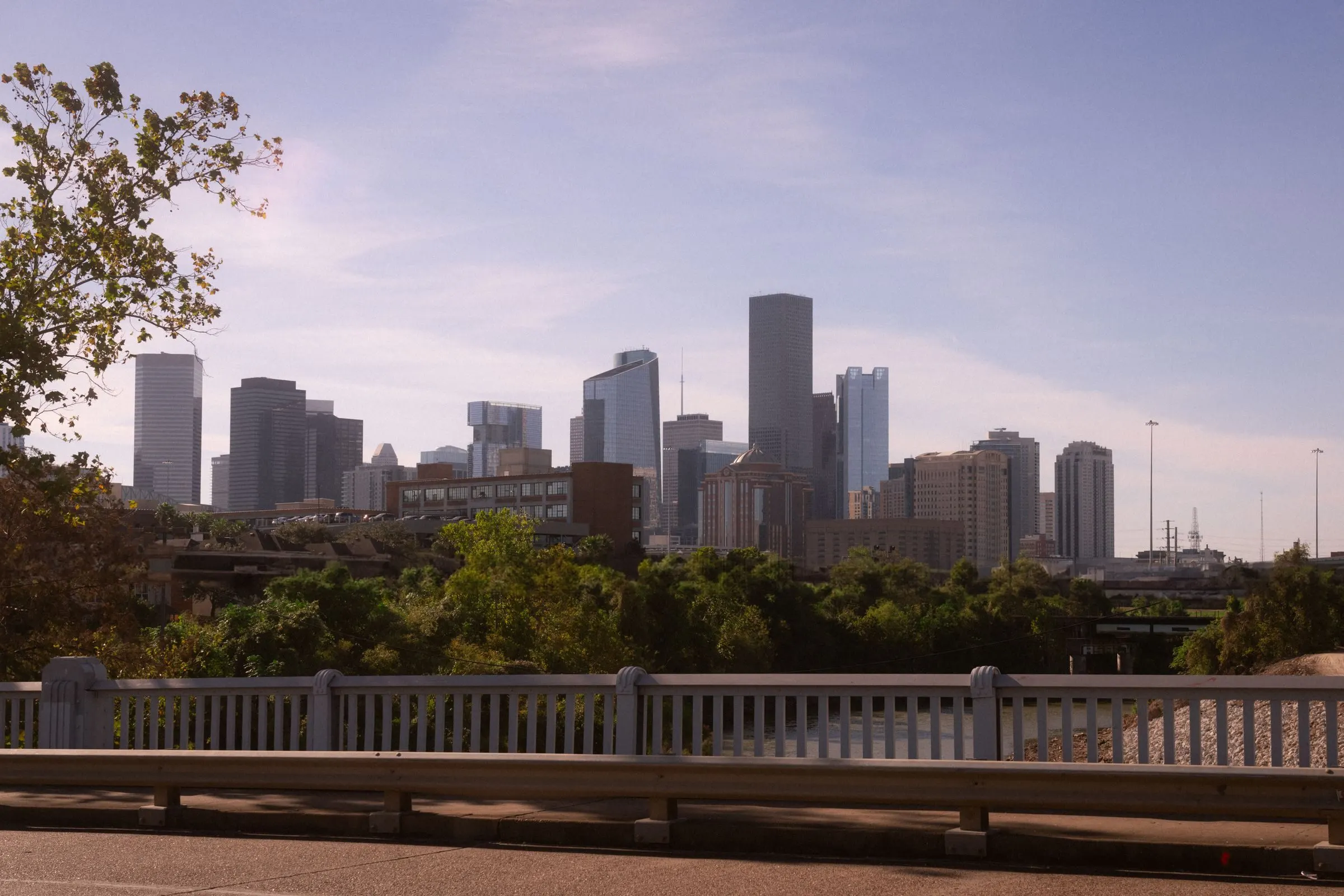 The Houston area seen from above.